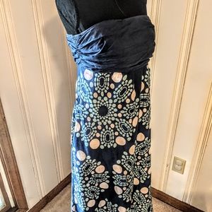 Strapless maxi Maeve linen dress